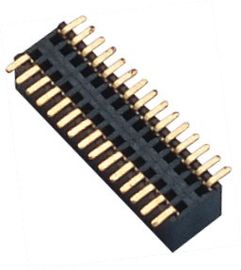 éclair femelle d'or de connecteur d'en-tête du 27h 2* WCON de 0.8mm pour l'électronique