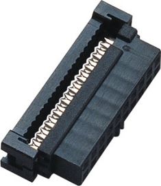 20 femelle de connecteur de prise de la borne 2.00mm IDC avec le bronze de phosphore de la bosse PBT Sel Au/Sn