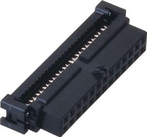 20 femelle de connecteur de prise de la borne 2.00mm IDC avec le bronze de phosphore de la bosse PBT Sel Au/Sn