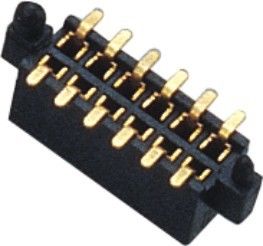 double femelle de connecteur d'en-tête de Pin de la rangée 180° SMT de 1.27mm avec le courrier et le métal différents