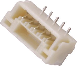 le type SN du mâle 5P 180° SMT de connecteur de gaufrette de 1.25mm a plaqué l'emballage de bobine