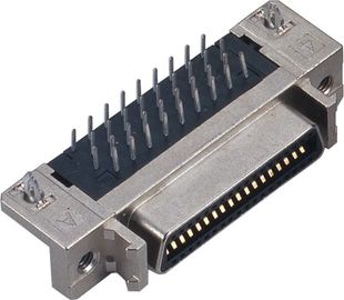connecteur de type CEN droit femelle de scsi de 68 bornes de connecteur de 1.27mm SCSI joignant à 6320M