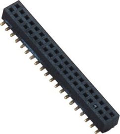 Conseil de WCON 1.00mm pour embarquer le noir femelle de SMT PA9T de connecteur d'en-tête de connexion avec le courrier