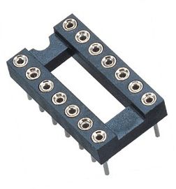 En-tête rond H=3.0, de goupille d'IMMERSION de prise de WCON 2.54mm IC rangée L=7.43 du lancement 7,62 ROHS noir