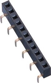 Le dessus de pieds de centipède entrent dans l'en-tête femelle de femelle de carte PCB de connecteur d'en-tête de lancement de 2.54mm