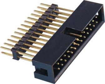 2,54 le connecteur d'en-tête de boîte de lancement ajoutent loger des nattes de noir de H=2.5 PA9T avec 5212/2185 ROHS