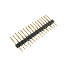 Noir ROHS du lancement PBT de Pin Header Connector Single Row 2,54 d'ajustement de presse de WCON