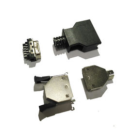 Noir noir Sel.5U » Au/Sn ROHS du mâle PBT de Pin de SCSI CEN-TYPE 14 de connecteurs mâles d'ordinateur