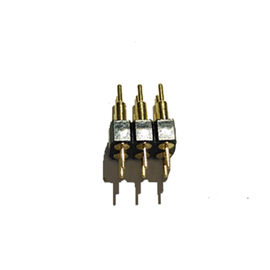 Éclair droit d'or de PPS BK H=3.0 de rangée usiné par 2.54mm de WCON Pin Header Dual