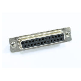 Type droit noir ROHS de double rangée femelle du connecteur 25P de SOUS-MARIN de WCON D de PBT