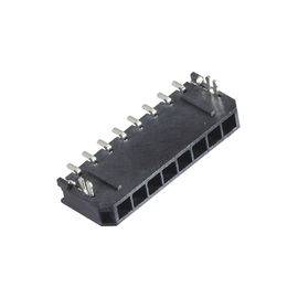 La rangée simple 3.0mm à angle droit lancent le fil pour embarquer le connecteur SMT de gaufrette avec le noir du courrier LCP