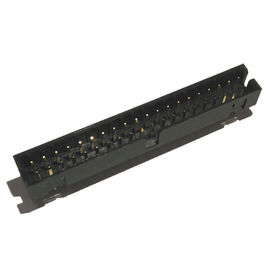 Éclair de l'en-tête 14P H=6.4 Sel.Gold de boîte du noir 2,00 de PA9T/Sn droits ROHS