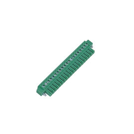 ligne verticale femelle que l'on peut brancher de TB de 3.50mm vert mat du bidon PA66 avec l'oreille
