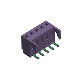 PA66 le fil de connecteur de gaufrette du blanc 2,54 pour embarquer le Sn 5P à angle droit a plaqué H=7.9 DIP=3.35 46PCS/Tube N.W : 0.55g