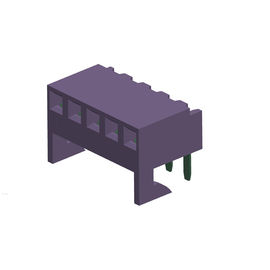PA66 le fil de connecteur de gaufrette du blanc 2,54 pour embarquer le Sn 5P à angle droit a plaqué H=7.9 DIP=3.35 46PCS/Tube N.W : 0.55g