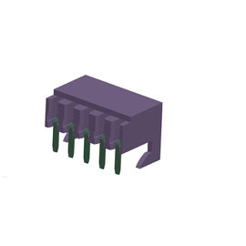PA66 le fil de connecteur de gaufrette du blanc 2,54 pour embarquer le Sn 5P à angle droit a plaqué H=7.9 DIP=3.35 46PCS/Tube N.W : 0.55g