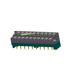 connecteur 2*14P de TB de barrière de 7.62*8.0mm avec l'éclair d'or de la serrure H=32.8 W=19.0 PBT