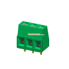 Trait horizontal vert connexion de vis 5,00 du connecteur 2P PA66 de TB d'euro rangée simple