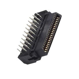 Type à angle droit masculin connecteur du lecteur D de Scsi de 1.27mm de la carte PCB E/S de 40P