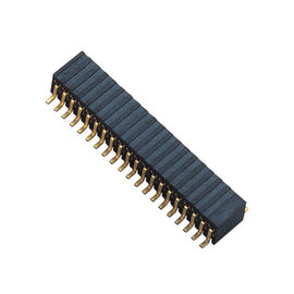 Insertion latérale 90°DIP H=3.45 ROHS de l'en-tête 2x20 femelle du bronze de phosphore 1.27mm double