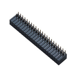 Insertion latérale 90°DIP H=3.45 ROHS de l'en-tête 2x20 femelle du bronze de phosphore 1.27mm double