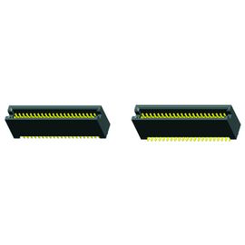 en-tête noir 50Pin SMT LCP de boîte du plastique 1,27 avec le matériel à hautes températures ROHS de Diff.Post
