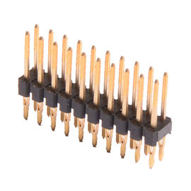Noir ROHS du lancement PBT de Pin Header Connector Single Row 2,54 d'ajustement de presse de WCON