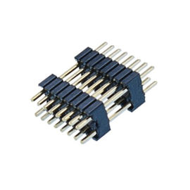 connecteur mâle De carte PCB de noir du plastique PA9T de double de rangée de connecteur d'en-tête de Pin de 1.27mm double