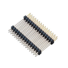 connecteur mâle De carte PCB de noir du plastique PA9T de double de rangée de connecteur d'en-tête de Pin de 1.27mm double