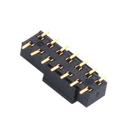 Femelle de WCON en-tête 1.0AMP de Pin de SMT de rangée d'en-tête de Pin de 1,27 millimètres double