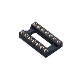 En-tête rond H=3.0, de goupille d'IMMERSION de prise de WCON 2.54mm IC rangée L=7.43 du lancement 7,62 ROHS noir