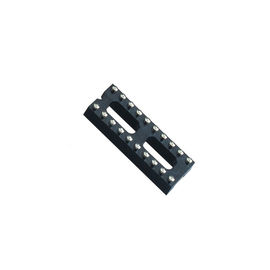 En-tête rond H=3.0, de goupille d'IMMERSION de prise de WCON 2.54mm IC rangée L=7.43 du lancement 7,62 ROHS noir