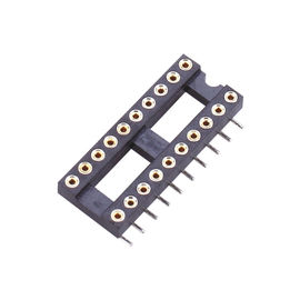 En-tête rond H=3.0, de goupille d'IMMERSION de prise de WCON 2.54mm IC rangée L=7.43 du lancement 7,62 ROHS noir