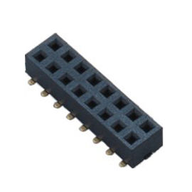Éclair femelle habituellement 2.0Pitch 20mΩ d'or de noir du 17h PA9T du connecteur 2* d'en-tête maximum