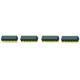 connecteur femelle SMT PA9T BK H=3.5 G/F d'en-tête de rangée de 1.27mm double