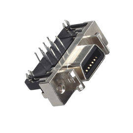 connecteur de type CEN droit femelle de scsi de 68 bornes de connecteur de 1.27mm SCSI joignant à 6320M