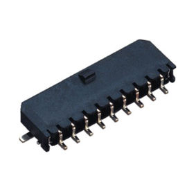 La rangée simple 3.0mm à angle droit lancent le fil pour embarquer le connecteur SMT de gaufrette avec le noir du courrier LCP