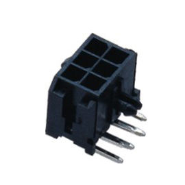 mini fil de logement de prise d'ajustement de 3.0mm Mirco pour embarquer le noir ROHS du connecteur PA66