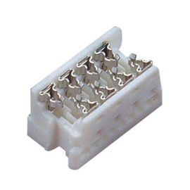 Le type Sn blanc de WCON IDC des connecteurs 1.27mm 24p Pbt de fil de carte a plaqué
