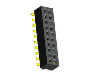 Conseil de WCON 1.00mm pour embarquer le noir femelle de SMT PA9T de connecteur d'en-tête de connexion avec le courrier