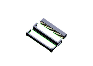 connecteur femelle du câble plat de Pin de la prise 20 de 1.27*2.54mm PBT IDC WCON