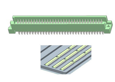Vacarme 96Pin masculin gris droit de carte PCB de l'IMMERSION PBT de connecteur européen 41612 2.54mm ROHS