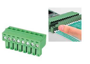 Vert terminal femelle du connecteur PA66 de WCON 3.81mm sans oreille 6P Matte Tin 110/plateau ROHS