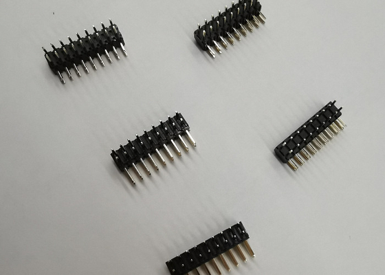 PDA 3 Pin Header Right Angle, rangée de connecteur d'en-tête de PA9T 2Mm double