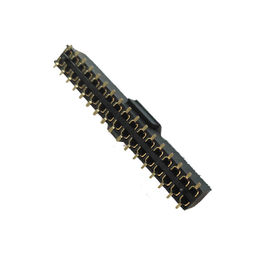 Type éclair ROHS de SMT d'or de la rangée H=7.1 de lancement de Pin Header Connector Female 2,54 double