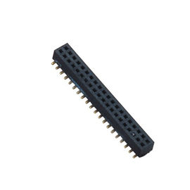 PA9T Pin Header 2,54 à angle droit, double rangée noire Pin Header